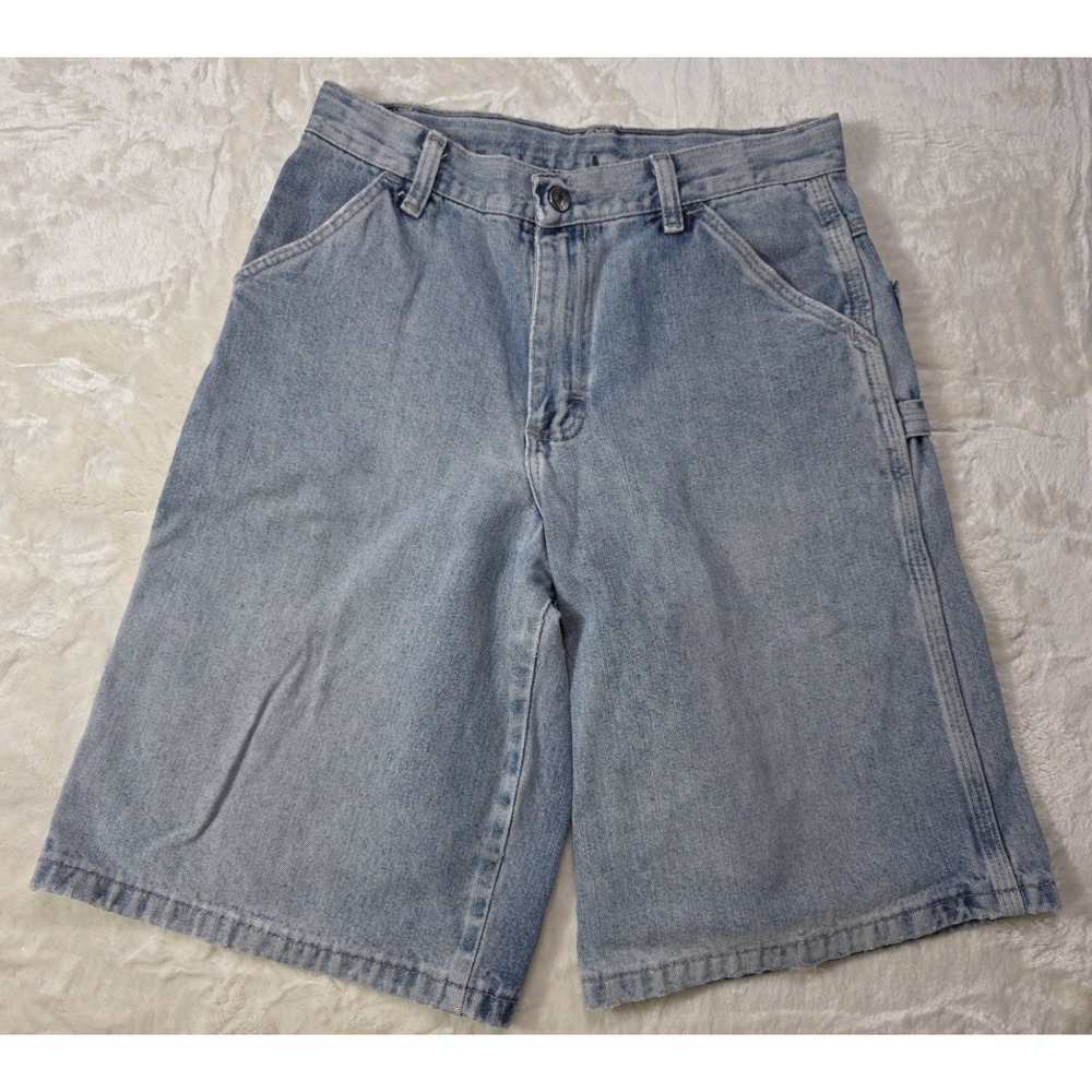 Vintage Y2K WRQ Jeans Co Boys Denim Carpenter Jorts Shorts Size 14R